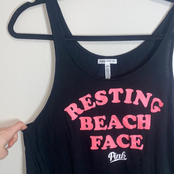 🍂PINK Super soft tank tee! - Picture 1 of 5